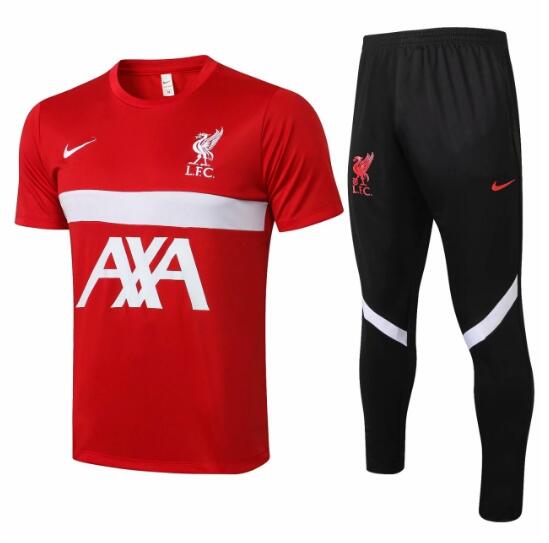 2021/22 Liverpool Red Training Kits Shirt with Pants